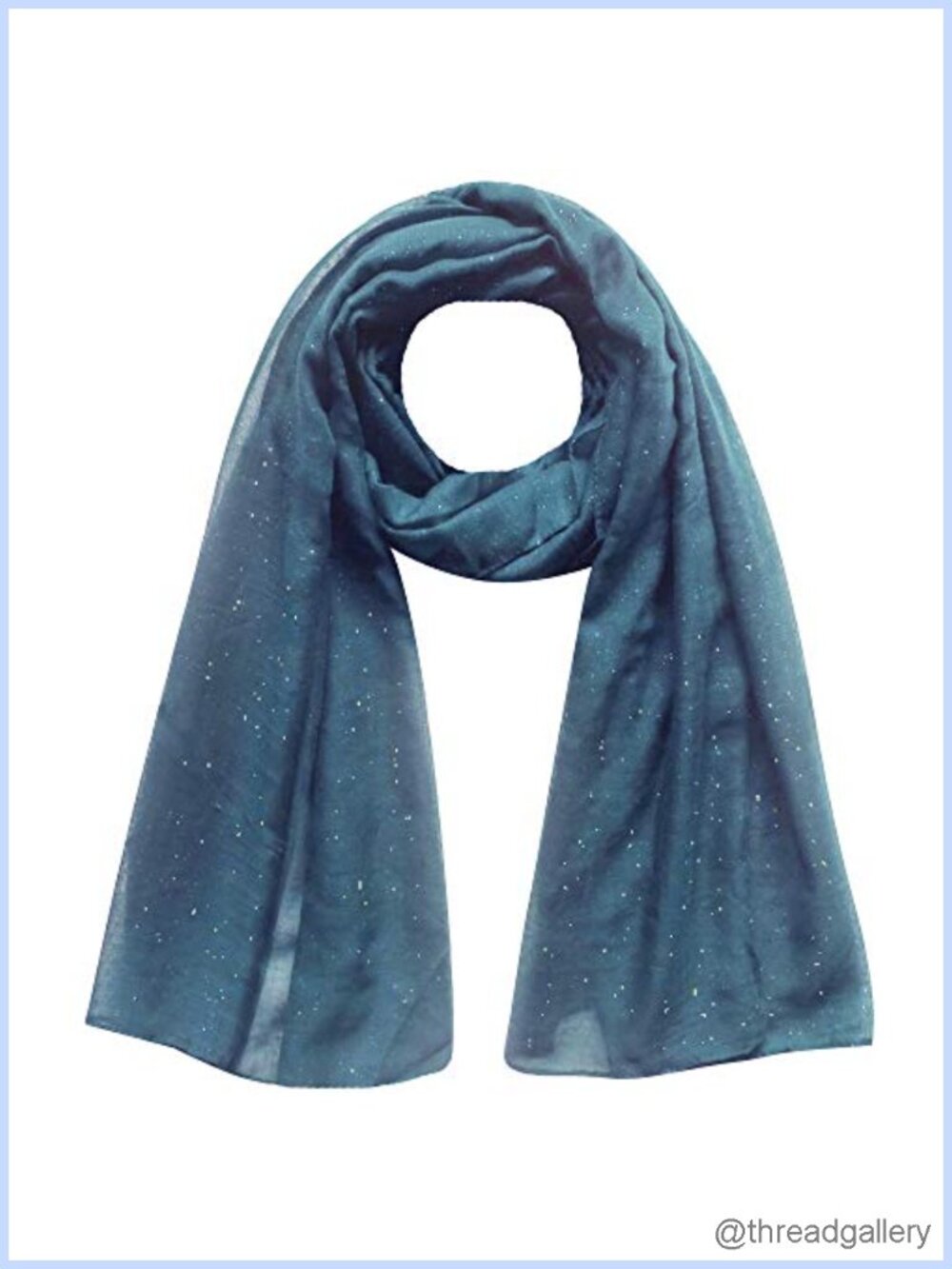 Glitter Sheer Chiffon Maxi Shawl Wrap Scarf Lightweight